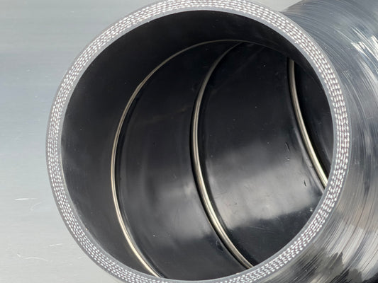IDI Pro Series 5.5" x 5" 90 Deg Intake Boot - HD Reinforced 6 Ply Silicone Hump Hose Coupler with Steel Ring Support