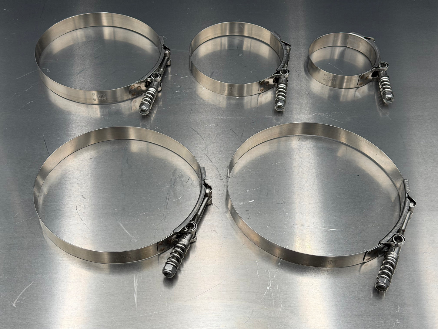 IDI Pro Series Stainless Steel Spring Loaded HD T Bolt Clamps