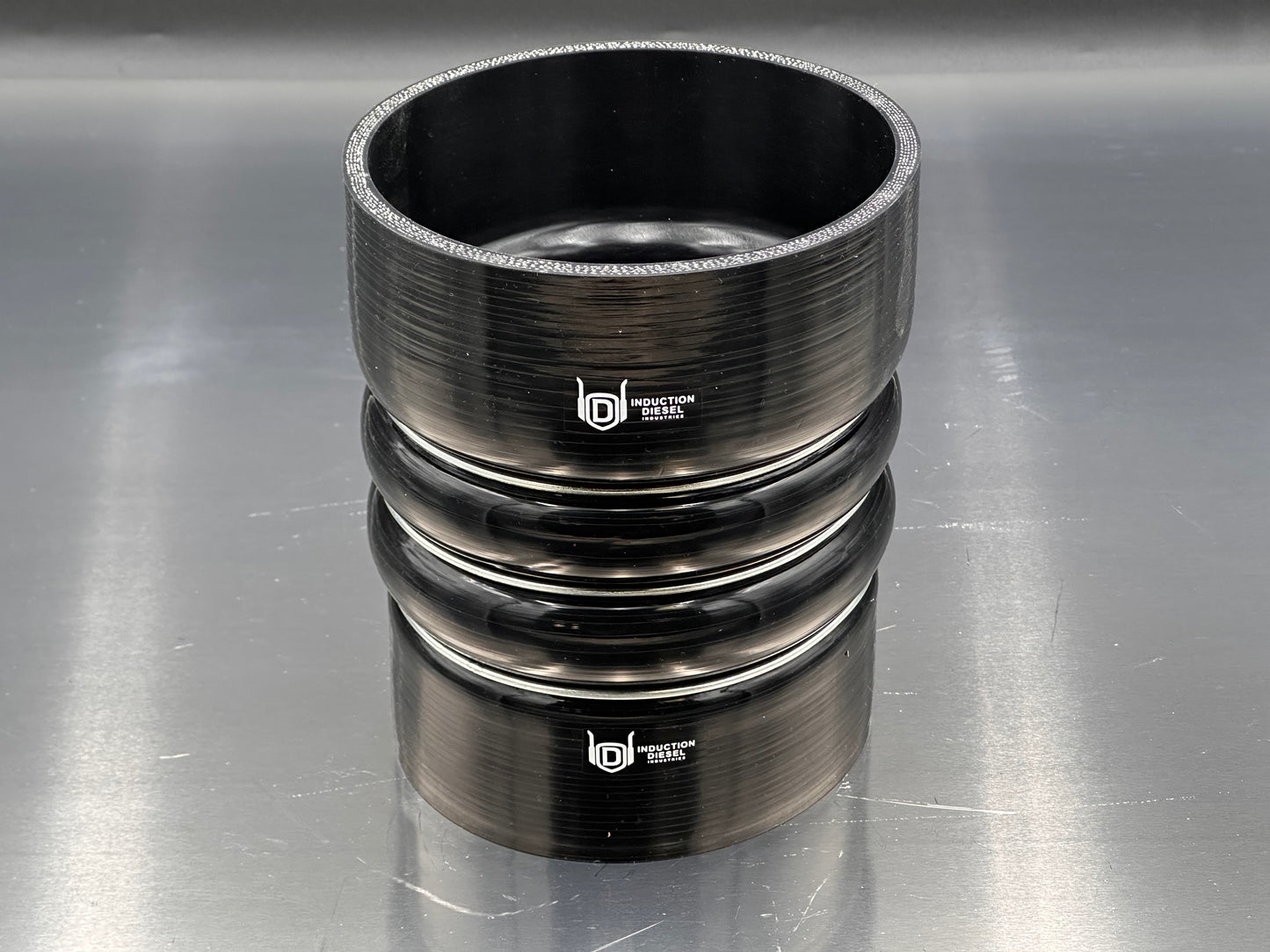 IDI Pro Series Straight - 5" to 6" HD Reinforced 6 Ply Silicone Hump Hose Coupler with Steel Ring Support